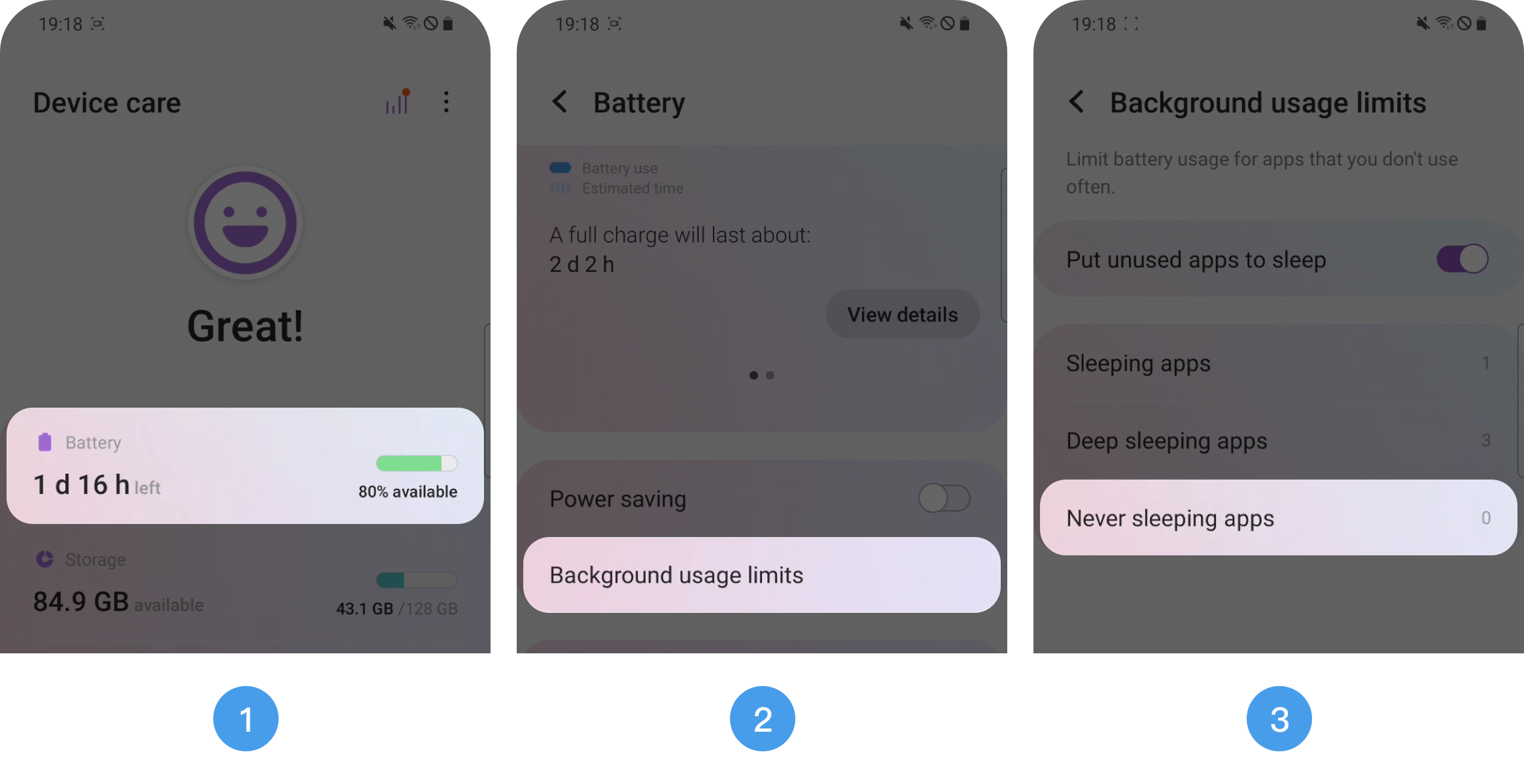 How to add the Noorio App to the whitelist for Samsung devices? Noorio