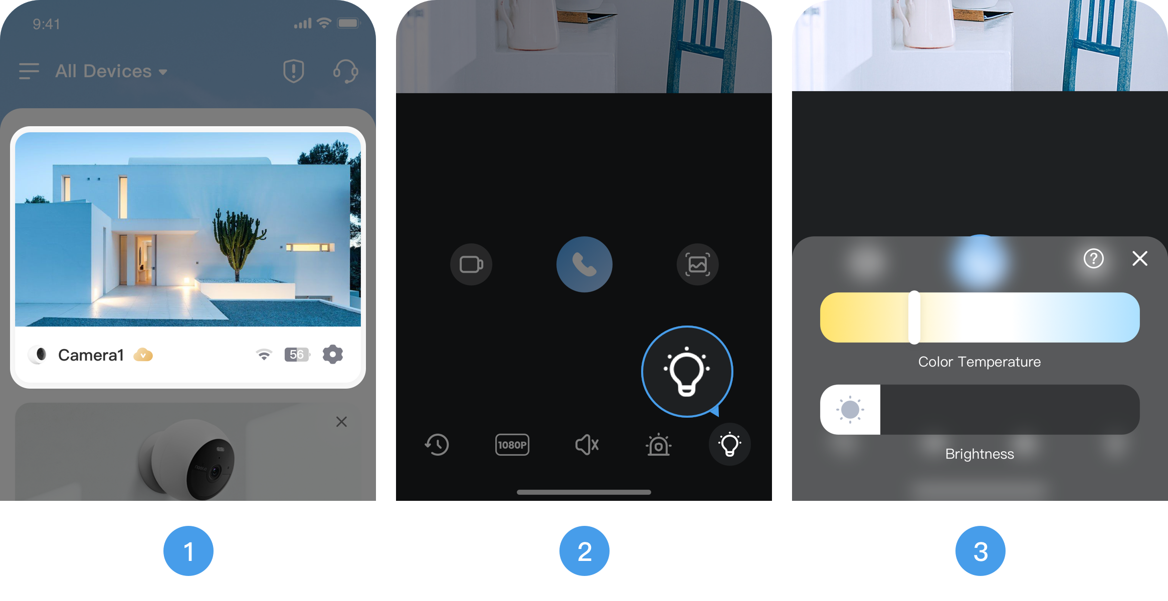 Brightness and Color Temperature Adjustment Noorio